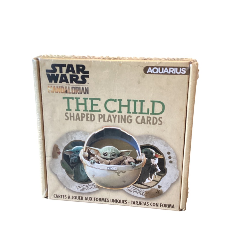 Star Wars The Mandalorian The Child Shaped Playing Cards Aquarius Grogu New